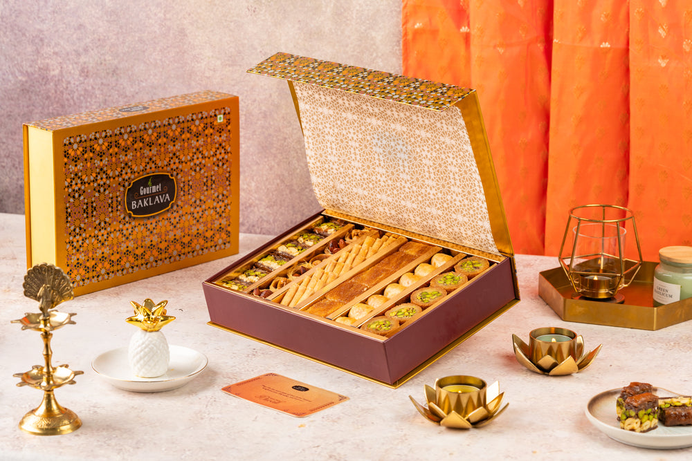 Gourmet Baklava gift box open