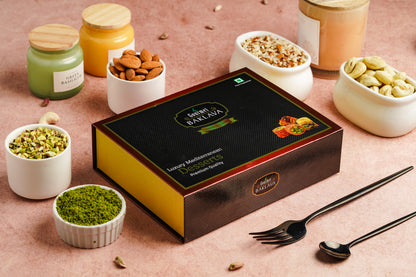 Gourmet Classic Gift Box of Chocolate Cashew Pistachio Baklava