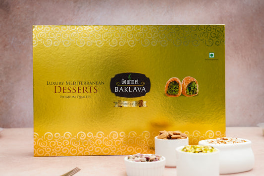 Gourmet Golden Gift Box of Assorted Baklava