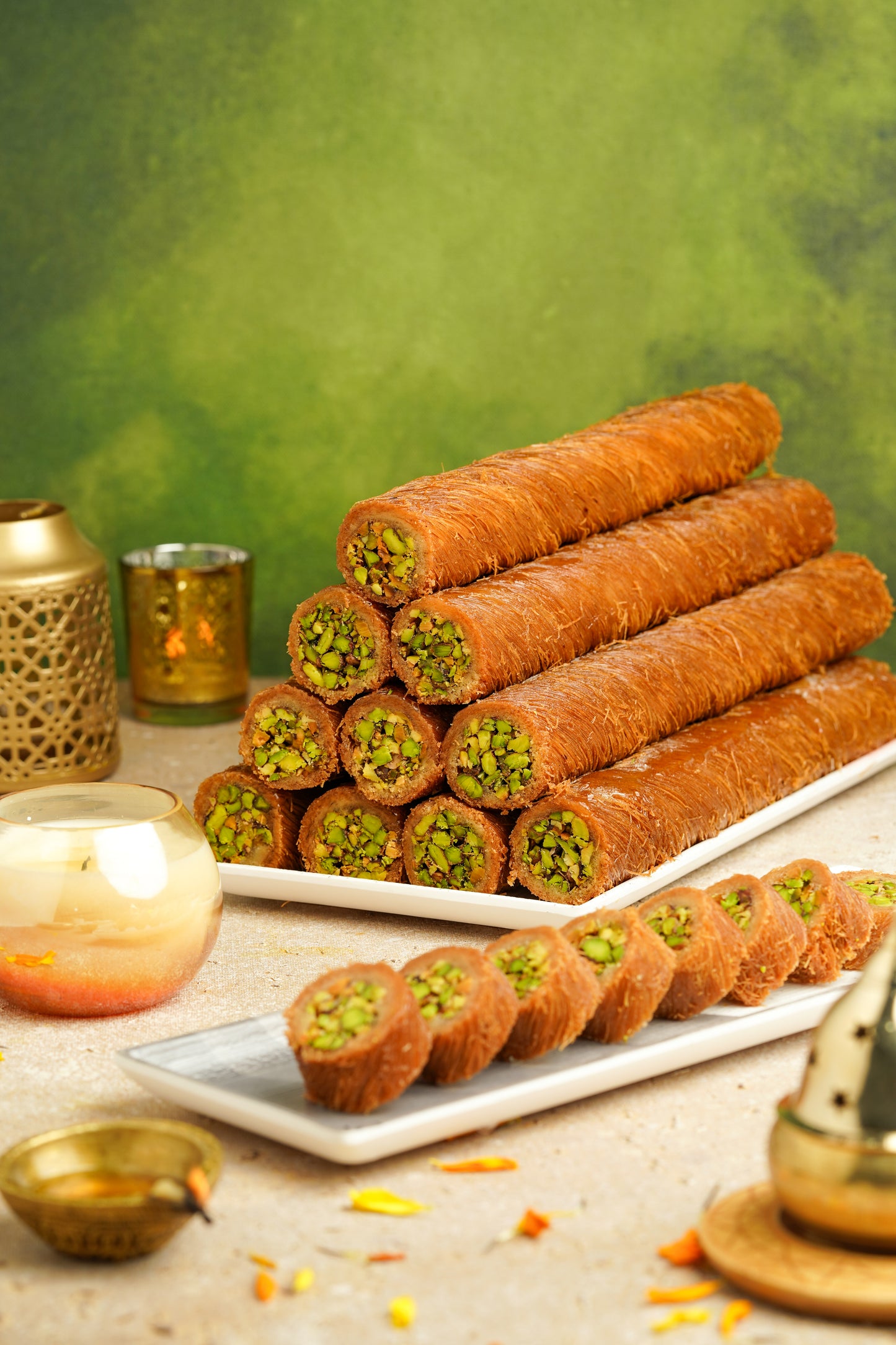 Turkish Pista burma decadent baklava