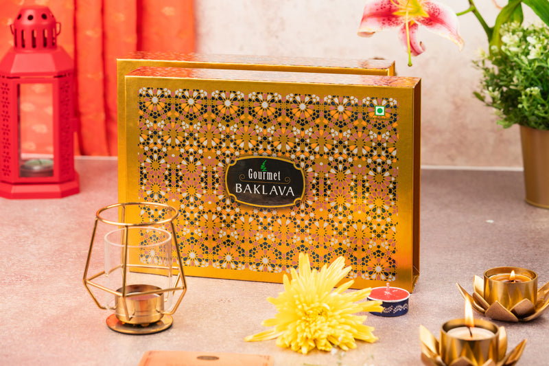 Gold geometric box