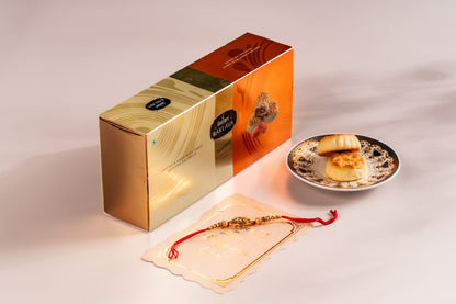 Pista-Almond Maamoul Cookie - Combo Rakhi Gift Box