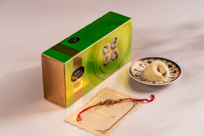 Pista-Almond Maamoul Cookie - Combo Rakhi Gift Box