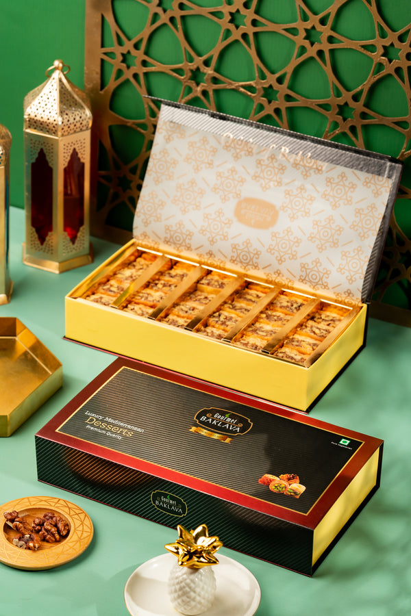 Gourmet Walnut Baklava - Teal Gift box