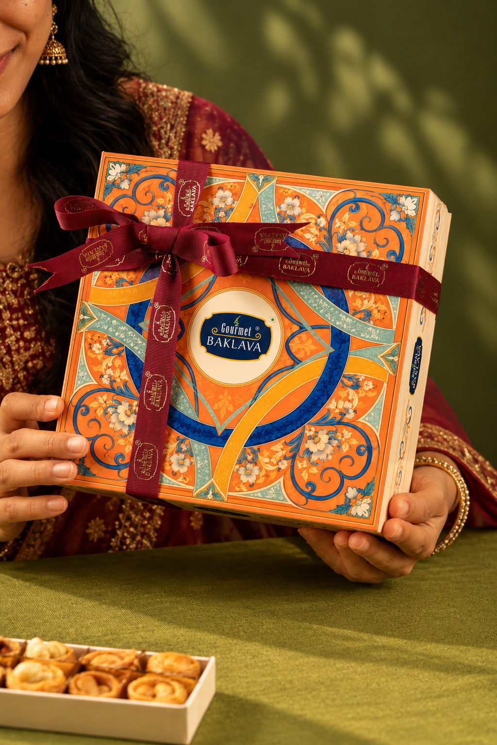 Luminary Diwali Gift Hamper - Assorted Festive Sweets & Dry Fruits